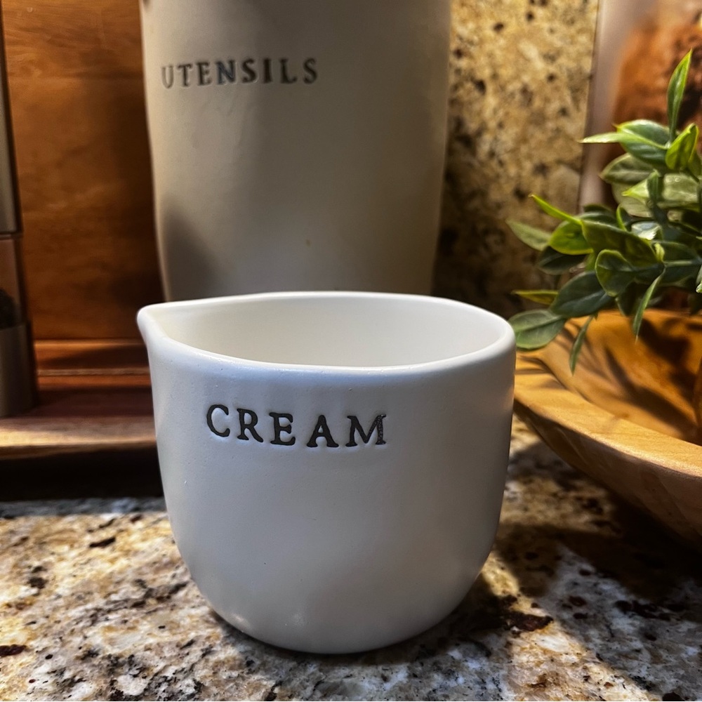 Hearth and Hand Magnolia White Stoneware Milk Creamer Cellar